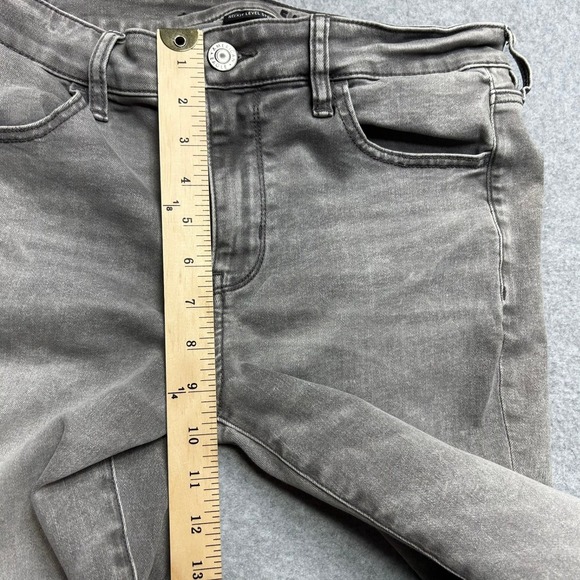 American Eagle Skinny Jeans Womens 12 Grey Cotton Blend Ne(x)t Level Stretch - Picture 12 of 14